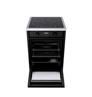 8720769323067_wiggo_WIO-E621A(BX)_freestanding oven_60cm_BLACK_INOX_open