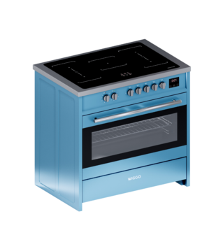 8720769323289__wiggo_WIO-E921A(AX)_freestanding oven_90cm_BLUE_INOX_left