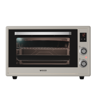 Wiggo WMO-E657(C) - Vrijstaande Mini Oven - 65 liter - Creme