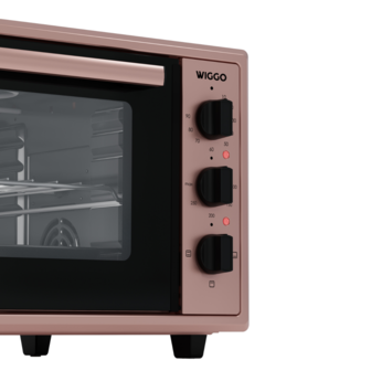 Wiggo WMO-E456(P) - Vrijstaande Mini Oven - 45 liter - Roze