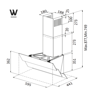 WE-D633G(B)-8720769320974-Afzuigkap