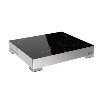 Wiggo WH-EF614G(X) - Vrijstaande inductie kookplaat - 1 fase - 60cm - Zwart 