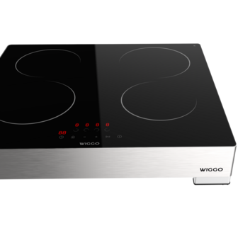 Wiggo WH-EF614G(X) - Vrijstaande inductie kookplaat - 1 fase - 60cm - Zwart 