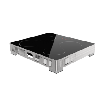 Wiggo WH-EF614G(X) - Vrijstaande inductie kookplaat - 1 fase - 60cm - Zwart 