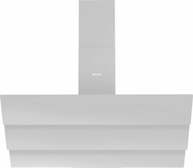Wiggo WE-A943G(W) &ndash; Glas Schouw Afzuigkap, 90 cm &ndash; A+ Energieklasse, 4 Snelheden