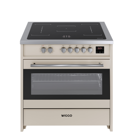 8720769323296_wiggo_WIO-E921A(CX)_freestanding oven_90cm_CREAM_INOX_front