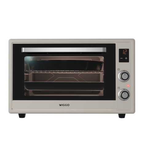 Wiggo WMO-E657(C) - Vrijstaande Mini Oven - 65 liter - Creme