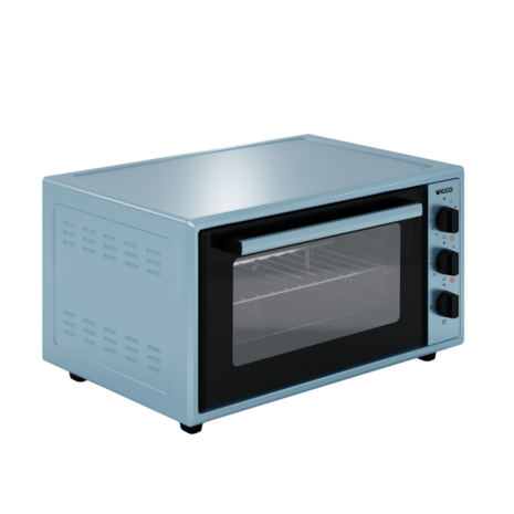 Wiggo WMO-E456(A) - Vrijstaande Mini Oven - 45 liter - Aqua Blue