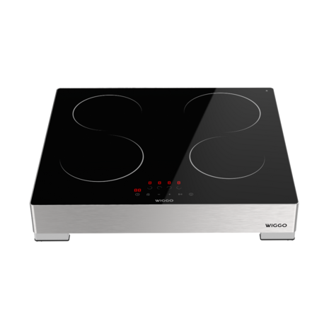 Wiggo WH-EF614G(X) - Vrijstaande inductie kookplaat - 1 fase - 60cm - Zwart 