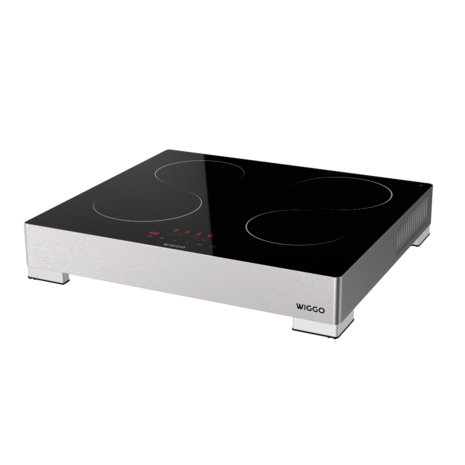 Wiggo WH-EF614G(X) - Vrijstaande inductie kookplaat - 1 fase - 60cm - Zwart 