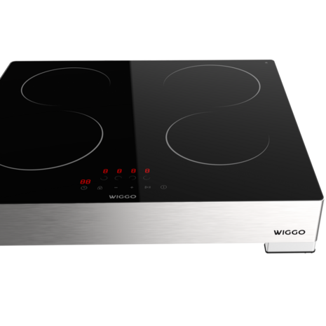 Wiggo WH-EF614G(X) - Vrijstaande inductie kookplaat - 1 fase - 60cm - Zwart 