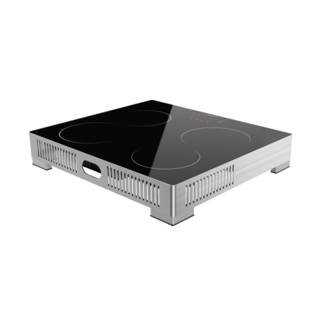 Wiggo WH-EF614G(X) - Vrijstaande inductie kookplaat - 1 fase - 60cm - Zwart 