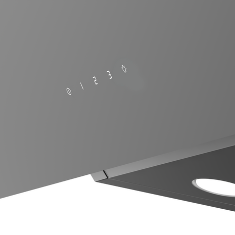 Wiggo WE-A643G(G) – Glas Schouw Afzuigkap, 90 cm – A+ Energieklasse, 4 Snelheden