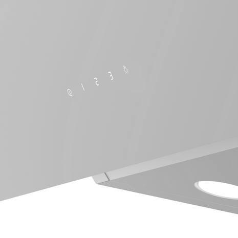 Wiggo WE-A943G(W) – Glas Schouw Afzuigkap, 90 cm – A+ Energieklasse, 4 Snelheden