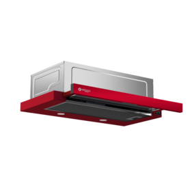 Wiggo WE-E632ER(R) Vlakscherm afzuigkap - Rood - 60 cm