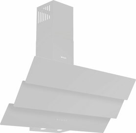 Wiggo WE-A943G(W) – Glas Schouw Afzuigkap, 90 cm – A+ Energieklasse, 4 Snelheden